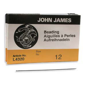 #12 John James English Beading Needles (L4320) - Pack of 25