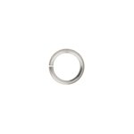 100, 6mm 24 Gauge Silver Plated Jump Rings