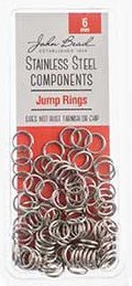 100, 6mm Stainless Steel Jump Rings