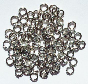 100 4mm Nickel Jump Rings