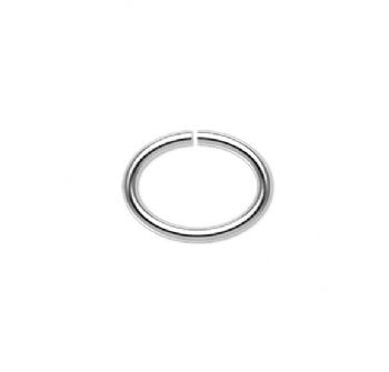 88, 8x6mm Silver Plated Oval Jump Rings