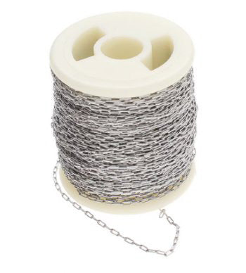 Basic Elements Beadable Chain Stainless Steel .25x.8mm, 8m