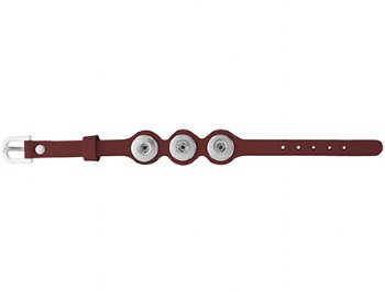 Klik Leather Buckle Bracelet - Cotton Candy