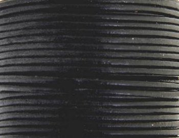 25 Meters of 1.5mm Black Leather Cord