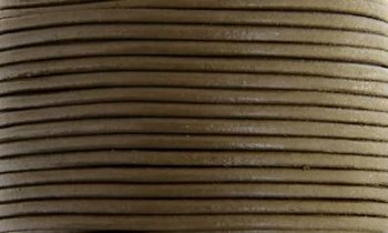 25 Meters of 1.5mm Khaki Leather Cord