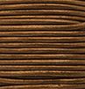 25m of 2mm Round Metallic Dark Bronze Leather Cord