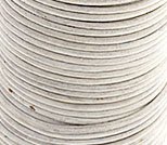 25 Meters of 1.5mm White Leather Cord