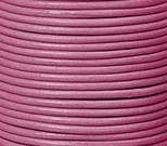 25m of 2mm Round Metallic Pink Leather Cord