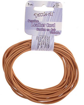 5 yards of 2mm Mangolo Leather Cord