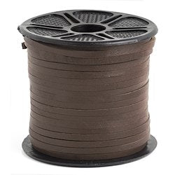 25 Yards of 3mm Dark Brown Flat Leather Lacing