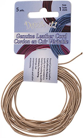 5 Yards of 1mm Natural Leather Cord