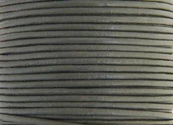 25 Meters of 1.5mm Grey Leather Cord
