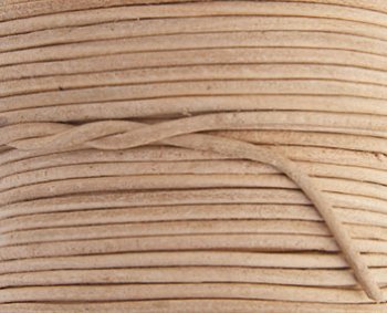 25 Meters of 1.5mm Natural Leather Cord