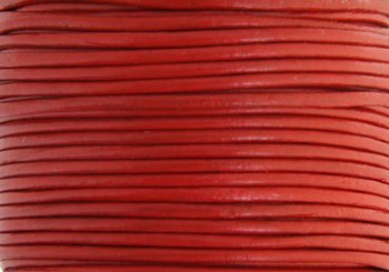 25 Meters of 1.5mm Red Leather Cord
