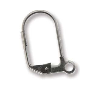 12 Pairs of 17mm Stainless Steel Lever Back Earrings