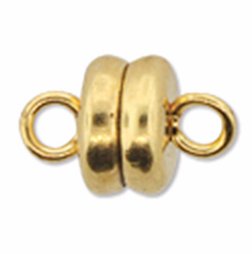 6 Pairs 6x6.5mm Bright GoldMagnetic Clasps - Premium Plating