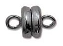 6 Pairs 6x6.5mm Gunmetal Magnetic Clasps