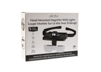 Head Mounted Magnifier with Lights