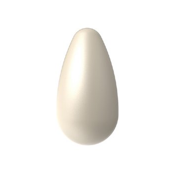 2, 15x8mm Cream Preciosa Maxima Pearshape Pearl Beads