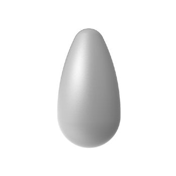 2, 15x8mm Light Grey Preciosa Maxima Pearshape Pearl Beads