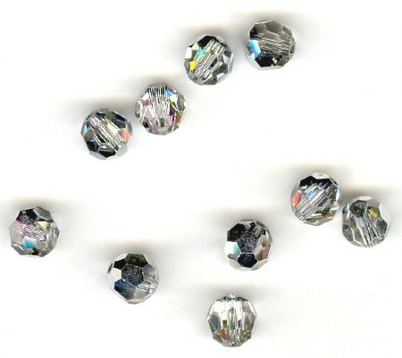 12, 6mm Preciosa Light Vitrail Half Coat Round