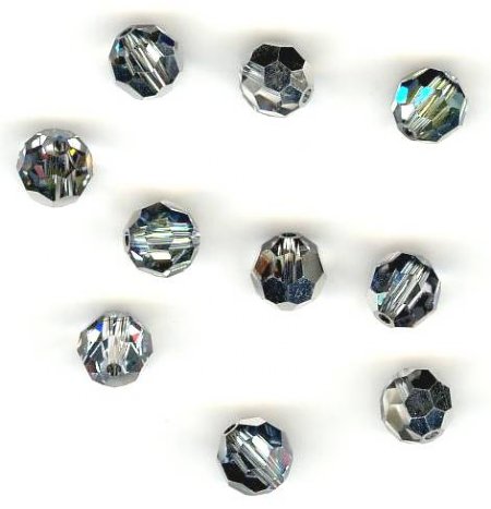 12, 6mm Preciosa Sahara Half Coat Round