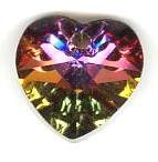 1 10mm Preciosa Half Coat Volcano Heart