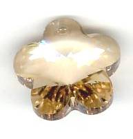 1 14mm Preciosa Honey Flower Pendant