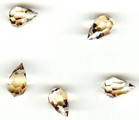 5 10x6mm Preciosa Honey Tear Drops