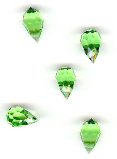 5 10x6mm Preciosa Peridot Tear Drops