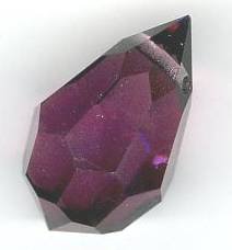 1 12x20mm Preciosa Amethyst Tear Drop