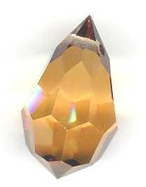 1 12x20mm Preciosa Celsian Half Coat Tear Drop