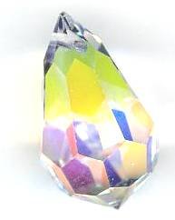1 12x20mm Preciosa Crystal AB Tear Drop