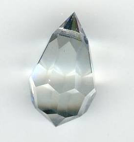 1 12x20mm Preciosa Lagoon Tear Drop