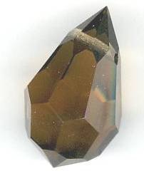 1 12x20mm Preciosa Smoke Topaz Tear Drop