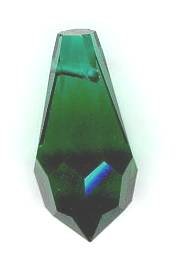 1 9x18mm Preciosa Emerald Round Cut Drop