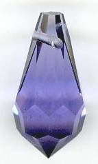 1 9x18mm Preciosa Tanzanite Round Cut Drop