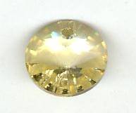 1 10mm Preciosa Blond Flare Rivoli Pendant