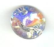 1 10mm Preciosa Crystal AB Rivoli Pendant