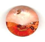 1 10mm Preciosa Sweet Orange Rivoli Pendant