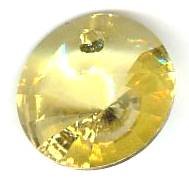 1 14mm Preciosa Blond Flare Rivoli Pendant