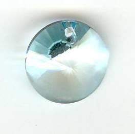 1 14mm Preciosa Light Blue Rivoli Pendant