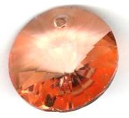 1 14mm Preciosa Sweet Orange Rivoli Pendant