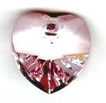 1 10mm Preciosa Light Pink Heart