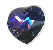 1 14mm Preciosa Heliotrope Heart