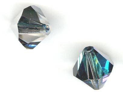 1 12mm Preciosa Bermuda Blue Bicone