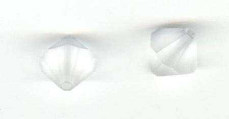 1 12mm Preciosa Matte Crystal Bicone