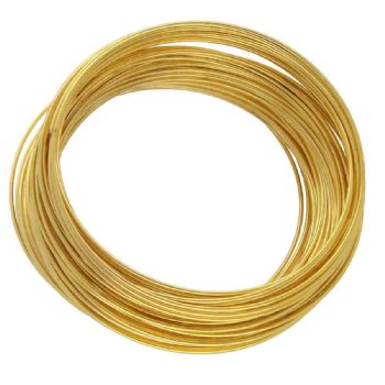85 loops of 1 3/4 Inch Gold Plated Bracelet Memory Wire