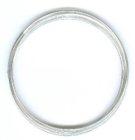 12 loops of 1 3/4 Inch Silver Plated Bracelet Memory Wire
