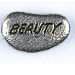 1 18x11mm Beauty Antique Silver Metal Pebble Bead